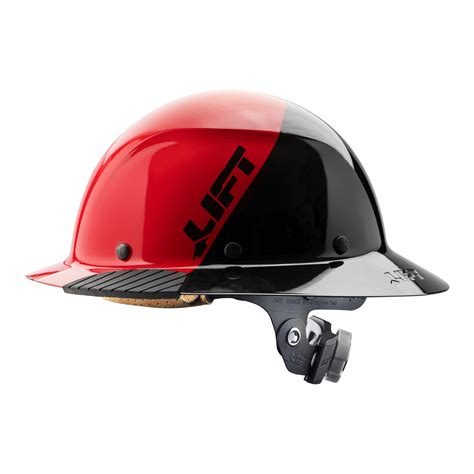 DAX Fifty/50 Red Full Brim Hard Hat | LIFT Safety