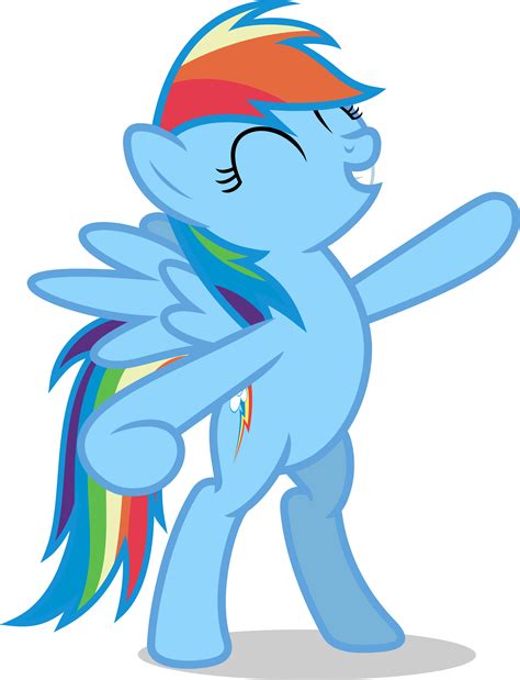 Mlp Fim Rainbow Dash (stands) Vector by luckreza8 on DeviantArt