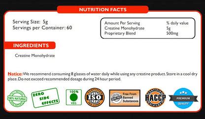 Creatine Monohydrate - 300 gms (micronized) – Nutrimed Healthcare