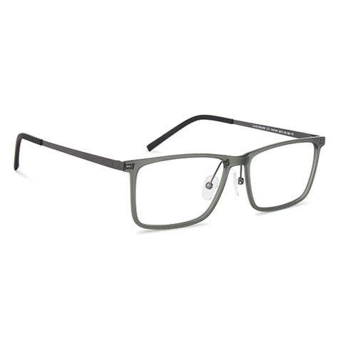 Buy Grey Gunmetal Black Full Rim Rectangle Lenskart SG Essentials LA ...
