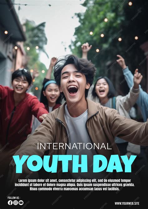Psd international youth day social media post template | Premium AI ...