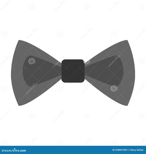 Black Butterfly Tie Illustration Stock Illustration - Illustration of ...