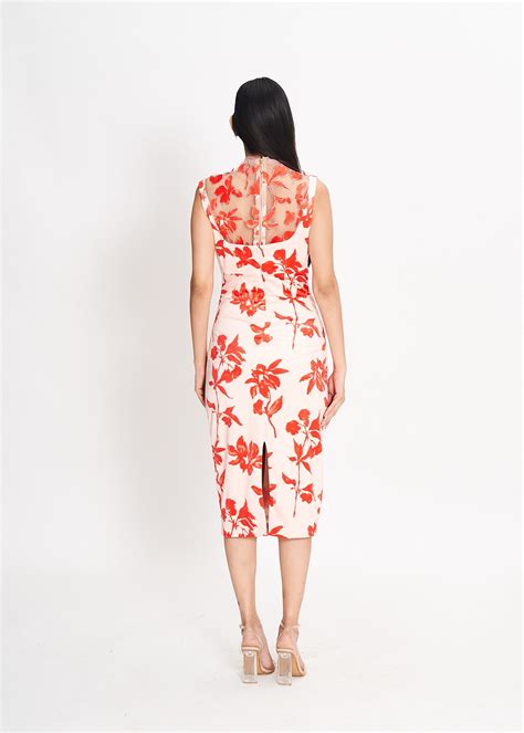 Ikebana Pencil Fit Dress