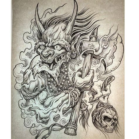 Chinese Demons Tattoos