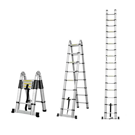 Doodad A-Type Aluminium Ladder 16.5 ft | 12 Steps Foldable Ladder ...