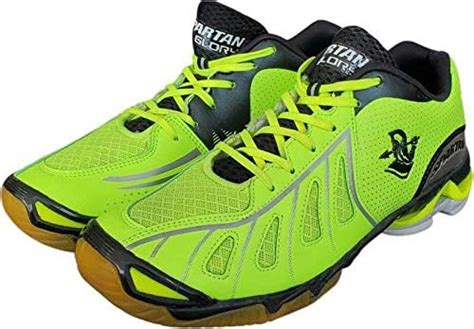 Buy SPARTAN Glory Green Volleyball Badminton Shoes for Men -9 at Amazon.in