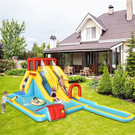 HONEY JOY Inflatable Water Slide, Double Slide Giant India | Ubuy