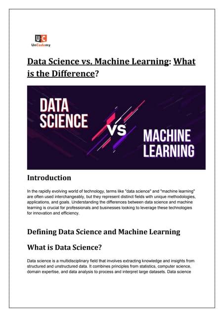 Difference Between Data Science and Machine Learning 的图像结果
