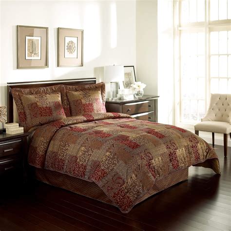 Buy Croscill Galleria 4 Piece Queen Comforter Set, Red Online at Lowest ...
