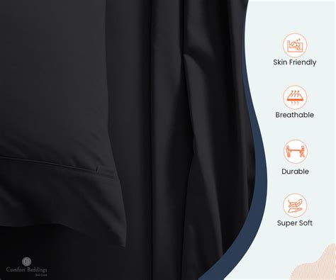 Black Bed Sheets | Comfort Beddings