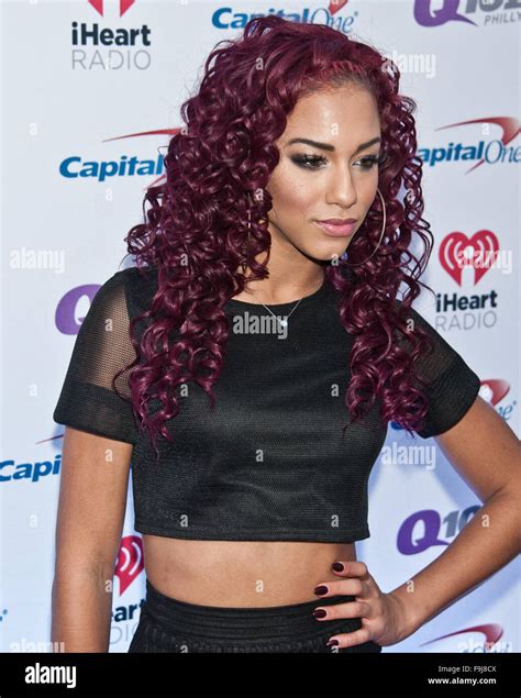 Natalie La Rose Poses at Q102's Jingle Ball 2015 at Wells Fargo Center ...