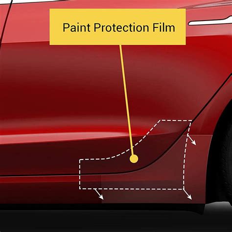 Buy Tesla Model 3 Exact Fit Side Skirt Clear Paint Protection Film PPF ...