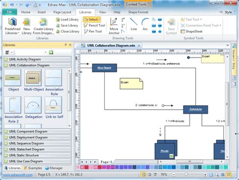 UML Collaboration Diagrams - Edraw