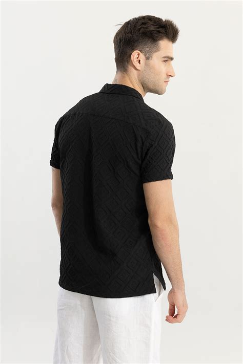 Buy Men's Brix Black Shirt Online | SNITCH