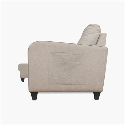 Buy Montoya Fabric 3-Seater Left Corner Sofa with Chaise - Beige from ...