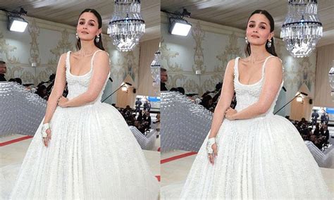 Alia Bhatt's angelic look in a pearl-embellished gown steals the show ...