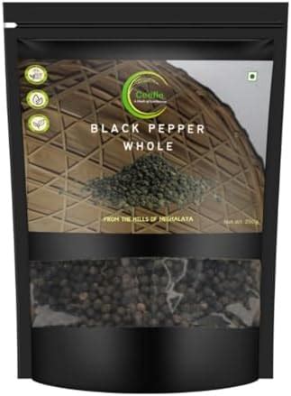 Black Pepper Whole | Meghalaya Black Pepper Powder (250g) Kali Mirch ...