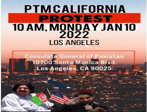 Protest held in front of Pakistan Consulate in Los Angeles against ...