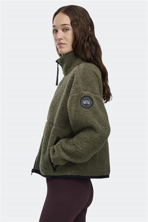 Simcoe Zip Up Fleece Sweater Black Label | Canada Goose US