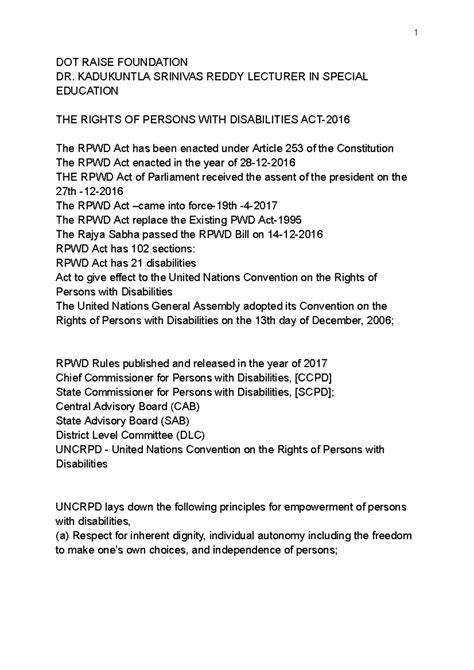 Rpwd-2016 - Abajavavabhab - DOT RAISE FOUNDATION DR. KADUKUNTLA ...