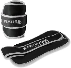 Strauss (0.5 Kg x 2) Round Shape Ankle Weight | Wrist & Leg Weight, 0 ...