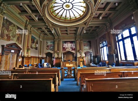 Court room City Hall Yonkers New York Stock Photo - Alamy