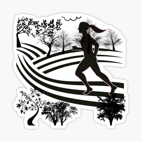 Woman Running Sticker 的图像结果