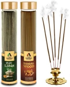 The Aroma Factory Loban & Sandalwood Chandan Incense Sticks Agarbatti ...
