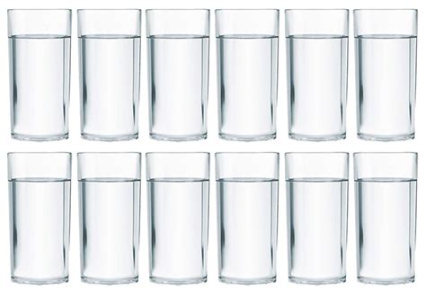 Buy Kuber Industries 12 Pieces Plastic Glass/Tumblers Set 250 Ml (White ...