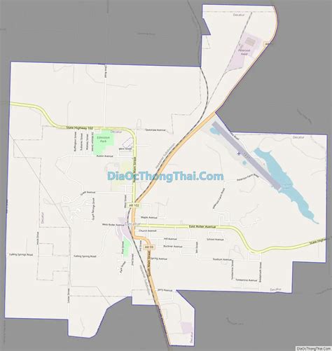 Image result for Decatur Arkansas Map