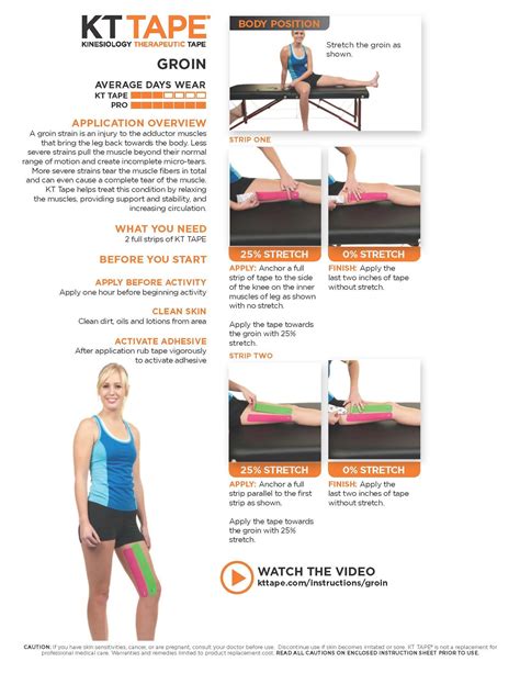 Groin strain kt tape – Artofit