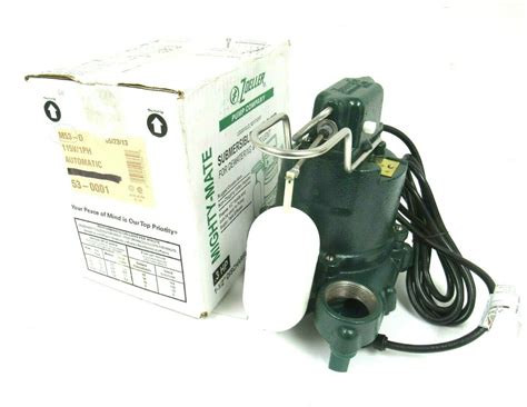 NEW ZOELLER 53-0001 MIGHTY MATE SUBMERSIBLE SUMP PUMP 115V .3HP M53-D ...