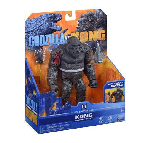 MNG01510 Monsterverse Godzilla vs Kong 6" Hollow Earth Kong w/Fighter ...