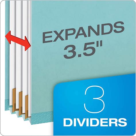 Buy Pendaflex Pressboard Classification File Folders, 3 Dividers, 2 ...