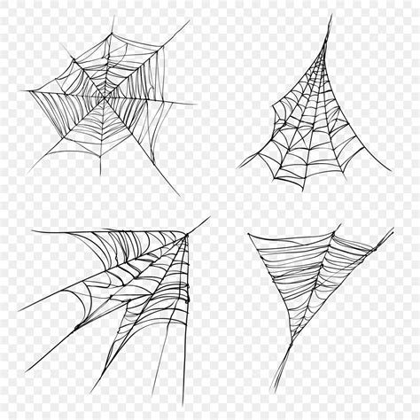 Halloween Spider Web Vector Design Images, Spider Webs Vector Set ...