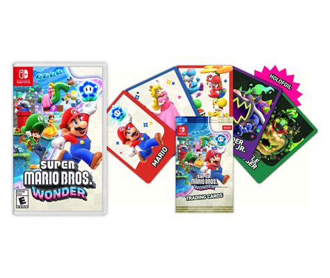 Pre order: Super Mario Bros. Wonder + Exclusive Trading Card Pack ...