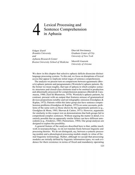 Image result for Lexical Comprehension Examples