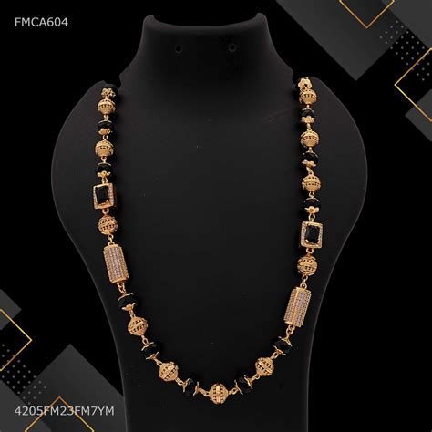Designer AD Pipe with Black Moti Chain for Man - FMCA1604 – Freemen®