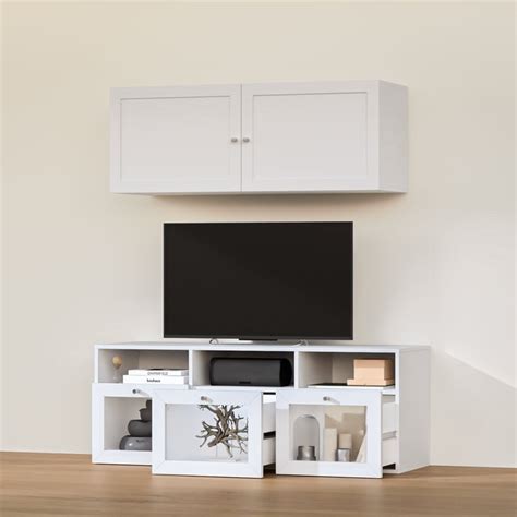 Buy Soho Small TV Unit with 2 Multipurpose Cabinet - White from Home ...