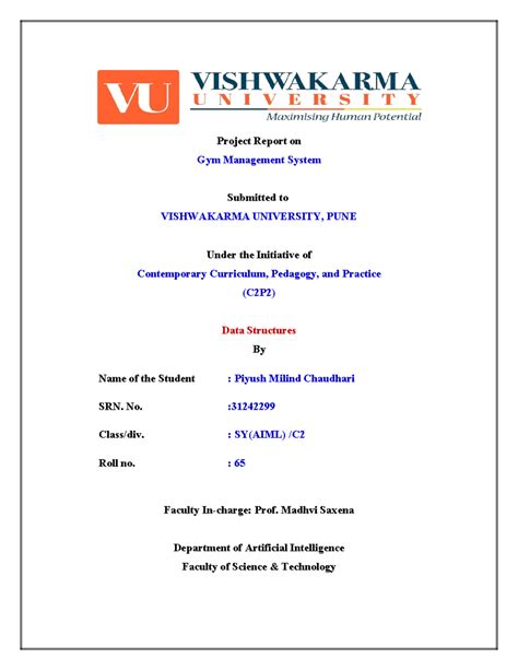 DSA Project 1 - Gym Management System Using Data Structures - Studocu