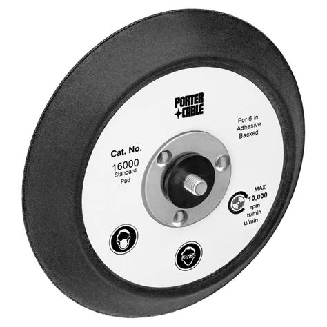PORTER-CABLE 16000 6 In Standard Pad for 7336 and 97366 Rand : Amazon ...