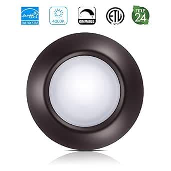 Buy SOLLA (1 Pack) 13” Dimmable LED Disk Light Flush Mount Ceiling ...