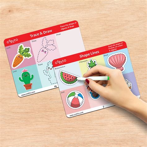 Pre-Writing Activity Sheets & Creative Stamp Art Combo – Cretto