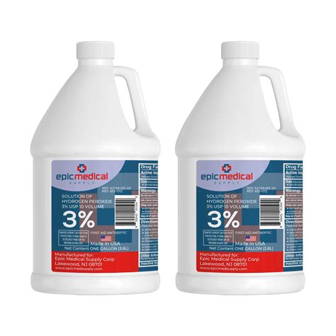 Snapklik.com : Epic Medical Supply 3% Hydrogen Peroxide - First Aid Antiseptic & Multipurpose ...