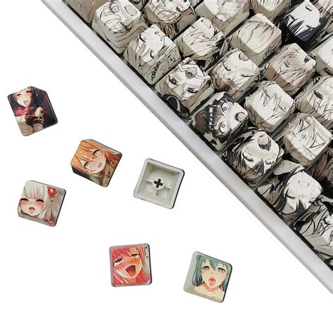 Keycaps 108 Pbt Dye Sublimation Oem Profile Japanese Anime Keycaps ...