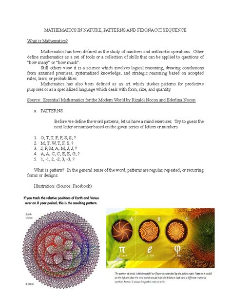 Image result for Mathematical Patterns