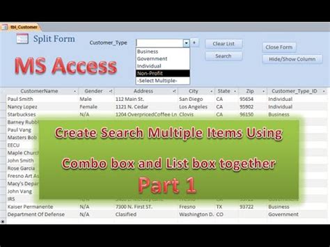 Filtering an Access Report Using Combo Box 的图像结果
