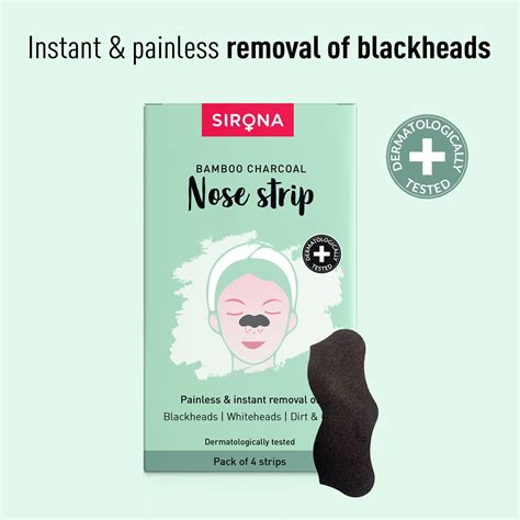 Buy Natural Charcoal Nose Strips (1 Pack of 4 Strips) in India at Best ...