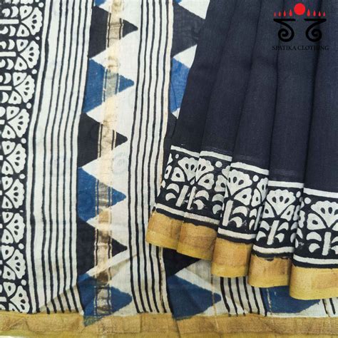 Hand Block Printed Sarees