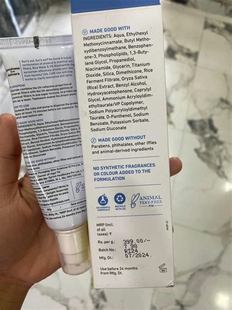 Niacinamide & Rice Water SPF 50 PA+++ Hybrid Sunscreen – Plum